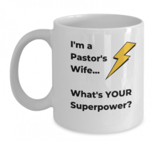 Pastors Wife Superpower Coffee Cup Gift