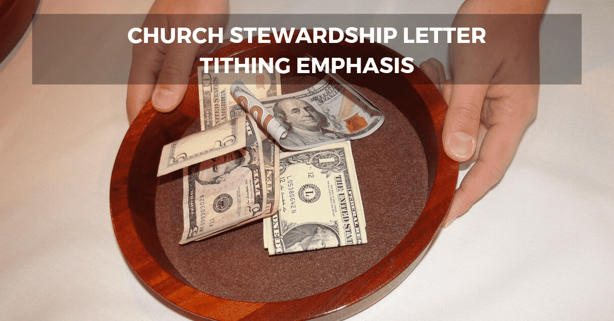 Stewardship Letter - Tithing Emphasis • ChurchLetters.org