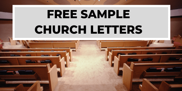 Free Sample Church Letters