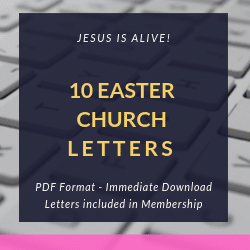 10 Easter Church Letters - Category Pack