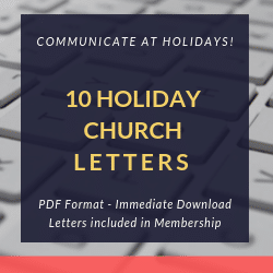 10 Holiday Themed Church Letters