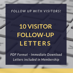 10 Church Visitor Follow-up Letters