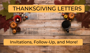 Thanksgiving Letters