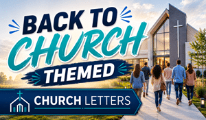 Back to Church Themed Letters, etc